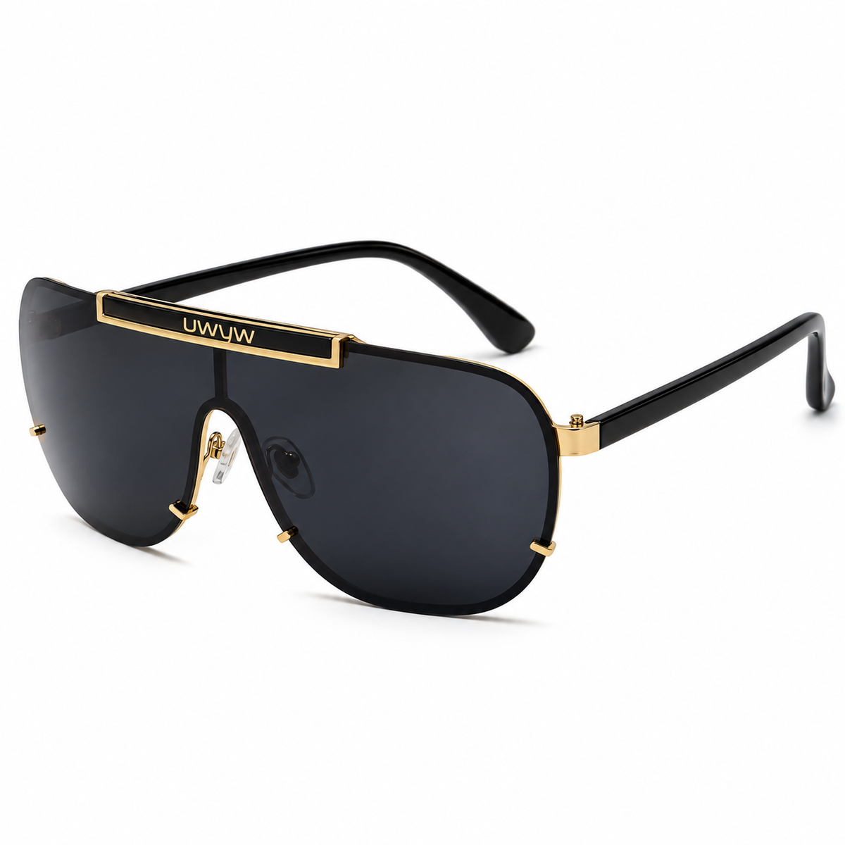 uwyw Oversize Sonnenbrille Unisex – Stylische Shield-Sonnenbrille mit UV400-Schutz